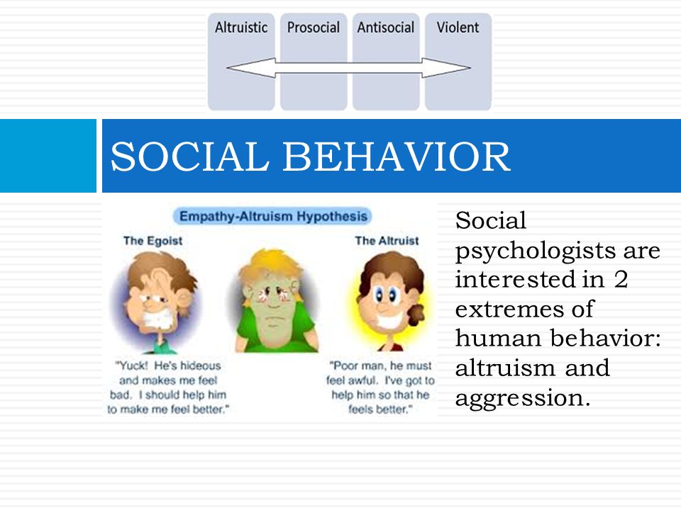 Behavior and social